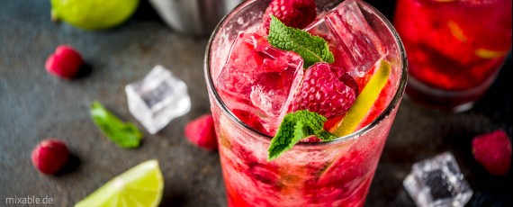 Himbeer Caipirinha