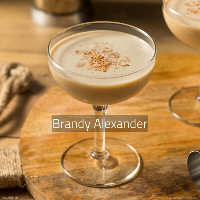 Rezept Brandy Alexander, Cocktails & Drinks mixable.de