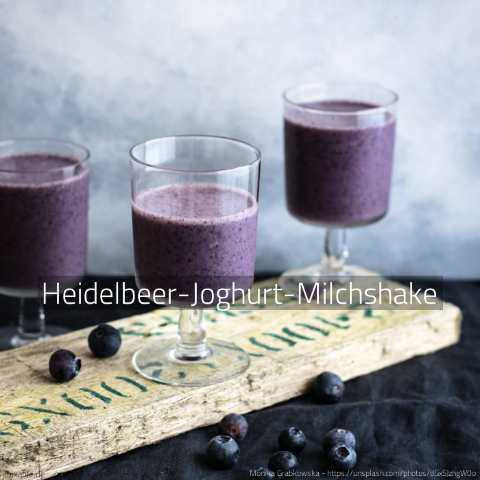 Rezept: Heidelbeer-Joghurt-Milchshake, Cocktails &amp; Drinks | mixable.de